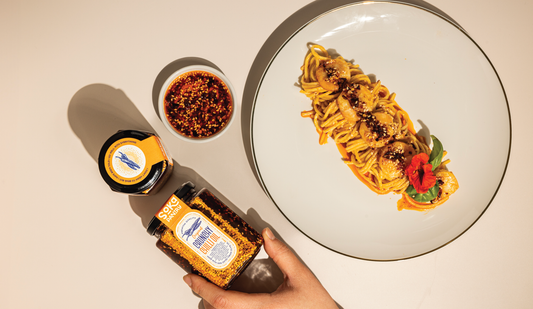 Spicy Garlic Prawn Linguine